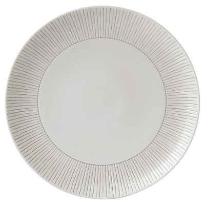 ED Ellen DeGeneres for Royal Doulton Taupe Stripe 28cm Plate ED Ellen DeGeneres for Royal Doulton Taupe Stripe 28cm Plate